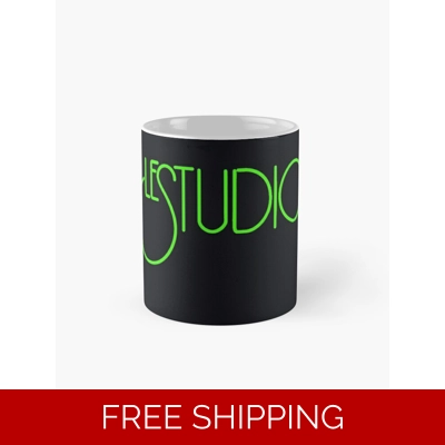 Classic Mug Black Le Studio Lime Green logo